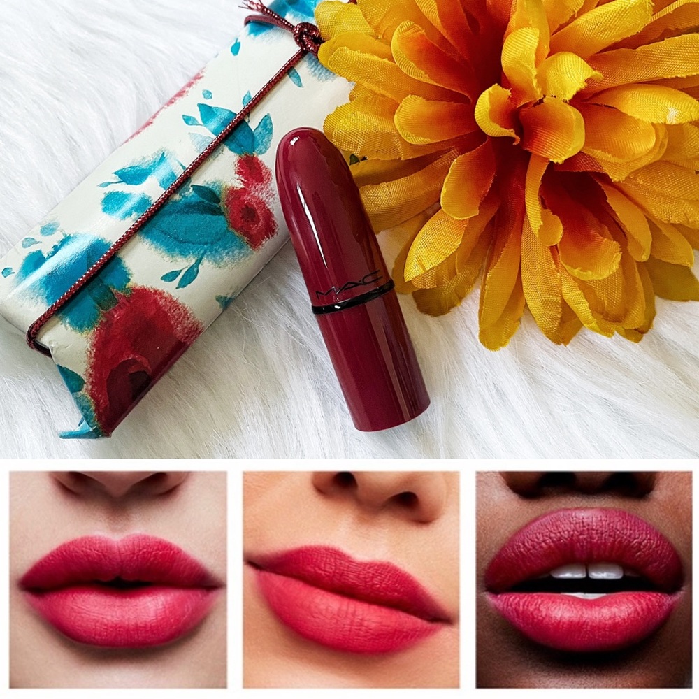🔴4/$25 mac cosmetics all fired up retro matte mini lipstick